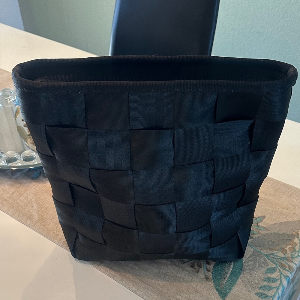 Harveys Black Woven Backpack Bag